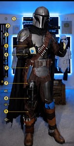 Medieval Handmade Mild Steel Mandalorian Knight Full Body Suit Plate Armor Wearable Costume European Warrior Renaissance Party - Product Image 1