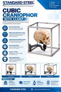 Pinza de sujeción cúbica para craniums, de latón, instrumento antropológico para craniometría, para investigación de anatomía y osteología en laboratorio, ESTÁNDAR - Product Image 4