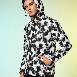 OEM Custom Men Plus Size Winter Quilted <b>Jacket</b> Waterproof Windbreaker Zipper Hoodie Embroidered Casual Snow Wear puffer hiking - Product Image 3