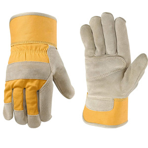 Leather Working <b>Gloves</b> Safety Industrial Rigger <b>Gloves</b> Fire Proof & Anti-Cut Workwear <b>Glove</b> & Mitts for Protection Wears - Product Image 4