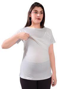 Camiseta de Maternidad para Lactancia, Camiseta para Amamantar Fácilmente, Ropa Superior de Maternidad para Madres - Product Image 2