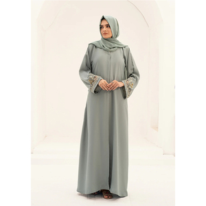 Mejor Precio Abaya de Manga Larga Transpirable con Cintura Natural para Mujer 2026 Vestidos Largos de Moda Urbana para Exteriores con MOQ Bajo - Product Image 5