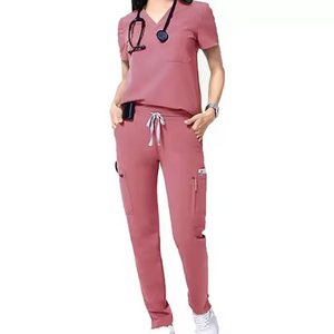 Professional Women's Hospital Scrubs Uniform Premium Medical Apparel with Custom Logo OEM Manufacturing - Product Image 2
