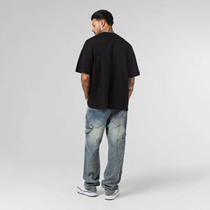 T-shirts pour hommes, livraison rapide, personnalisés, 220 g/m², 240 g/m², 300 g/m², coton lourd 100 %, coupe ample, épaules tombantes, tendance. - Product Image 3