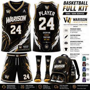 Customized Basketball Full Kit Jersey Shorts Socks Backpack Breathable Sublimation Team Uniform Set For Adult's - Product Image 1