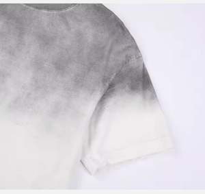 T-shirt pour homme 100 % coton délavé au soleil, coupe ample, imprimé, en coton épais respirant, avec les meilleures caractéristiques, personnalisable (OEM) - Product Image 4