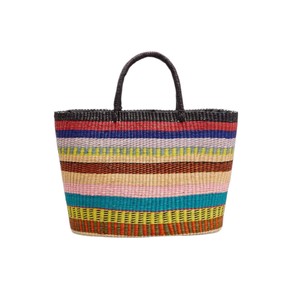 Handmade Seagrass Handbags <b>Woven</b> <b>Tote</b> <b>Bag</b> Luxury <b>Leather</b> Handles Designer Women Straw Hand <b>Bag</b> Eco Friendly Summer Beach OEM - Product Image 1