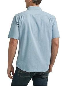 Chemise en jean foncé pour homme, légère, à manches longues, boutonnée, style décontracté chic, pour le bureau et le quotidien - Product Image 2