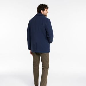 Good Quality Street Style Pea coat Nave Blue Color Outwear Winter Button Up Oversize Fall Winter Collection Pea Coat - Product Image 4