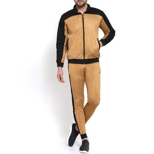 <b>Men's</b> Two Piece Athletic Tracksuit Set Breathable Moisture Wicking Sports <b>Jacket</b> with Comfortable Stretch Jogger Pants - Product Image 1