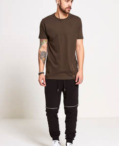 Camisetas personalizadas de algodón de 220Gsm, camisetas de algodón con cuello redondo transpirables y serigrafiado de gran tamaño para hombres - Product Image 2