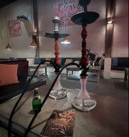 Chicha à gravité OEM personnalisée, ensemble complet de chicha perfectionnée, 5 pièces, chicha à gravité rotative en verre 360°