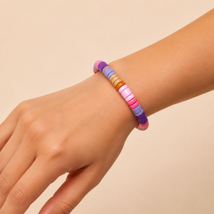 Wholesale Colorful Heishi Disc Beaded Zinc Alloy <b>Bracelet</b> Unisex Trendy <b>Boho</b> Handmade Fashion Jewelry - Product Image 5