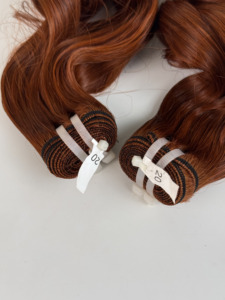 Extensions de cheveux humains bouclés et rebondissants de 24 pouces, couleur cuivre brun – Cheveux vierges vietnamiens, doux et volumineux, 100 % cheveux humains - Product Image 1