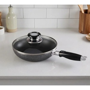 Cast Iron Frying <b>Pan</b> Round Minimalist Design Durable Hand Wash Only Without <b>Pot</b> Cover General Use for Gas <b>and</b> Induction Cooker - Product Image 6