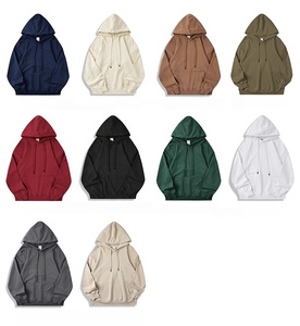 Sudadera con Capucha Unisex 100% Algodón de Corte Relajado, Sudadera Clásica para Hombre, Sudadera con Capucha Casual de Hombros Caídos Oversize para Mujer al por Mayor - Product Image 1