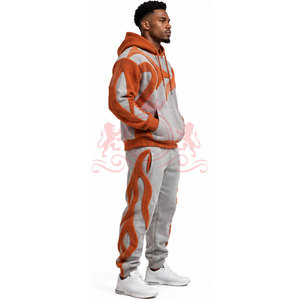 Trajes Deportivos de Chenilla Bordada de Primera Calidad, Ropa Casual de Diseño Moderno, Trajes Deportivos de Chenilla Bordada al Por Mayor - Product Image 4