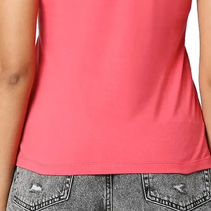 Camiseta sin mangas para mujer, informal, de verano, suave, sin mangas, estilo chaleco, transpirable, ligera, para fitness y gimnasio - Product Image 6