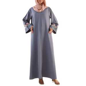 Custom <b>Abaya</b> Manufacturer Headscarf & Outer <b>Abaya</b> Eid Modest Muslim Two-Piece Set Women Middle East Polyester Cardigan - Product Image 1