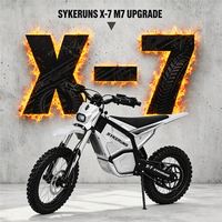 دراجة نارية كهربائية Sykeruns X7 60V للطرق الوعرة، دراجة ترابية للبالغين، مدى 57 ميل، مناسبة للقيادة على الطرق الوعرة، شحن سريع من مستودع الولايات المتحدة