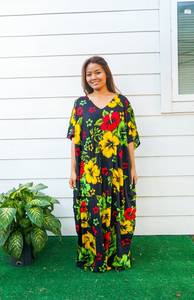 Beautiful Elegant Handmade Indian Viscose <b>Kaftan</b> Women Three Quarter Sleeve Long Maxi Tie Dye Straight V-neck <b>Summer</b> Plus Size - Product Image 6