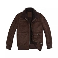 Blouson Bomber Unisexe Grande Taille Style Universitaire Hiver Chaud Zippé Col Montant Vintage Logo Personnalisé Vêtement d'extérieur Décontracté Vente en Gros