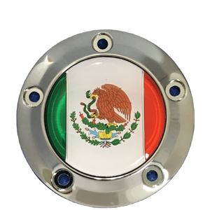 Housse de came inspirée du drapeau national pour les vélos Harley Autocollant ABS en alliage de zinc - Product Image 1