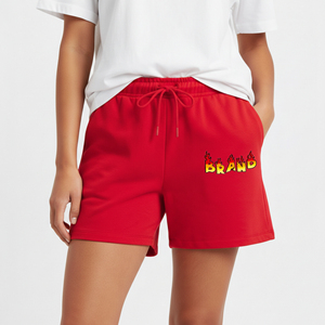 Wholesale Custom Logo Mid Waist Vintage Quick Dry Breathable Eco-Friendly <b>Ladies</b> Running Sweat <b>Shorts</b> 100% Cotton Fleece Stylish - Product Image 6