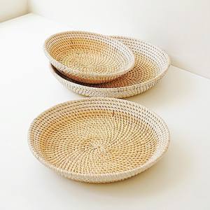 Plateaux de service en rotin naturel, livraison gratuite, prix pas cher - Product Image 2