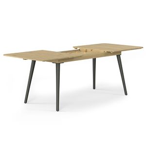Light Teak <b>Outdoor</b> <b>Extendable</b> <b>Dining</b> <b>Table</b> for Beachside Use - Product Image 3