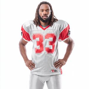 American Football <b>Mesh</b> Jersey V-Neck Football Short Sleeve Jersey Tops Custom Team Number American Football <b>Shirt</b> Tops - Product Image 1