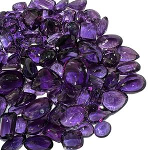 พลอยอเมทิสต์ทรงหัวใจตัดหลวมสไตล์แอฟริกันจากธรรมชาติขนาดฟรีไซส์ - Product Image 3