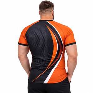 Printed Plus Size <b>Compression</b> T-<b>Shirt</b> <b>Men</b> Gym Wear Base Layer <b>Shirt</b> Slim Fit Fitness Tee <b>Men</b> Rash Guard Short Sleeve <b>Compression</b> - Product Image 4
