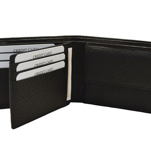<b>Men's</b> <b>Black</b> Genuine Leather Slim <b>Wallet</b> Minimalist Fold Design Daily Use RFID Blocking Slim Minimalist <b>Wallet</b> <b>for</b> <b>Men</b> - Product Image 6