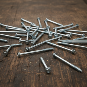 Class 4.8 & 6.8 Zinc Plated Carbon Steel Hex Head Partial Thread Lag <b>Screws</b> M6-M12 Metric-Inch DIN/ANSI Standard PDC - Product Image 1