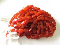 Cuentas de Cornalina Roja Natural, Corte Ovalado Liso, Cambio de Color, Calidad AA+, para Fabricación de Joyería, Suministros para Joyería Hecha a Mano