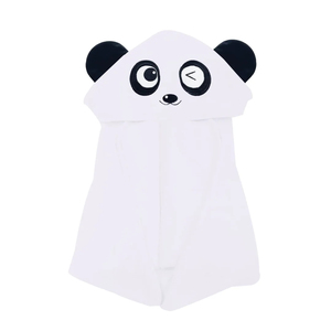 Serviette de bain à capuche en molleton 100% coton doux, imprimée sur mesure, super absorbante, pour nouveau-nés - Product Image 1