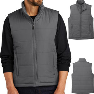 Gilet matelassé personnalisé avec logo, veste sportive, gilet d'équitation, vêtements d'hiver décontractés, veste rembourrée, manteau, gilets matelassés pour hommes - Product Image 2