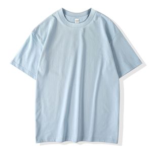 T-shirt en coton 230g à épaules tombantes, col rond, coupe ample, couleur unie, pour homme et femme, prix usine Chine Bangladesh - Product Image 5