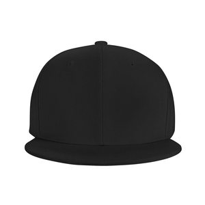 Casquette Snapback Noire à 6 Panneaux en Coton Unisexe Ajustée Décontractée Couleur Unie Adulte Quatre Saisons - Product Image 1