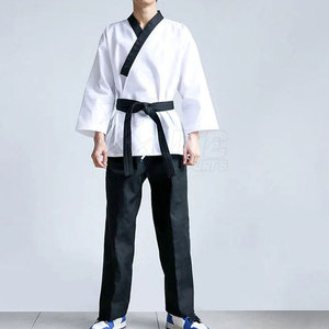 Uniforme de Taekwondo pour homme léger et de qualité supérieure avec logo sur le devant, confortable, durable, personnalisable, Gi d'arts martiaux pour la pratique quotidienne - Product Image 4