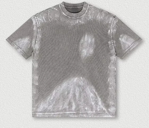 เสื้อยืดทรงบ็อกซี่ฟิตสำหรับผู้ชาย ผ้าสโตนวอช โพลีเอสเตอร์คอตตอน เนื้อหนา สไตล์ลำลองโอเวอร์ไซส์ สตรีทแวร์ มีหลายขนาดให้เลือก - Product Image 6