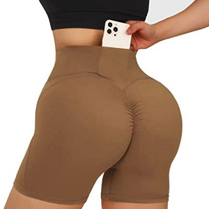 Shorts de sport d'été respirants et légers pour femme, effet froncé, prix raisonnable, service OEM – Grande Vente - Product Image 2