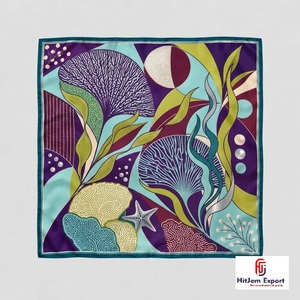 Custom Printed Silk Feel <b>Square</b> <b>Scarf</b> Lightweight Fashion OEM ODM Manufacturer Lesbos Custom Fabric Products Bulk Supply - Product Image 5