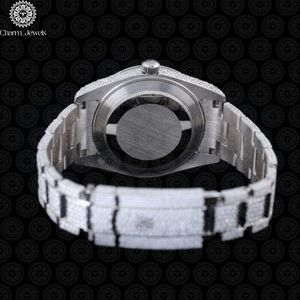 Charm_Jewels Luxury Women's Stainless Steel <b>Watch</b> 40mm Round Dial Analog Quartz Movement Sapphire Crystal Hollow Out Design - Product Image 2