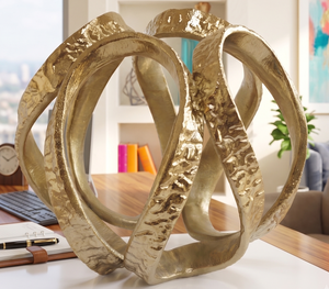 Elegante Escultura Metálica Abstracta, Ecológica, Hecha a Mano, Decorativa, Centro de Mesa, Arte Moderno para Hogar, Oficina, Sala de Estar - Product Image 1