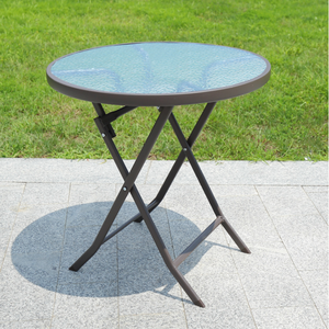 Modern Luxury Outdoor Coffee <b>Table</b> Embossed Designer Top <b>Foldable</b> <b>Garden</b> Balcony Furniture Reseller Price Indian Kitchen - Product Image 5