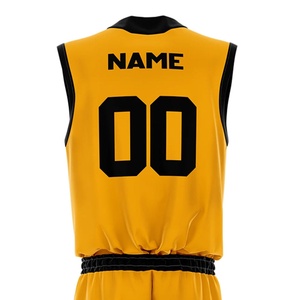 Ensembles d'uniformes de basketball personnalisés pour hommes, respirants, grandes tailles, saison estivale, 100 % polyester, séchage rapide, sublimation avec personnalisation - Product Image 4