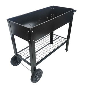 Carrello da Giardino Rialzato in Metallo con Ruote per Esterni e Interni, per Casa, Patio, Giardino, Fioriera Alta - Product Image 5