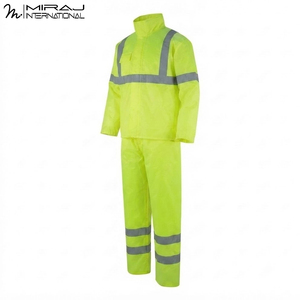 Traje Impermeable Reflectante de Alta Visibilidad Personalizado OEM ODM, Conjunto de Ropa de Trabajo de Seguridad para Construcción y Obras Viales - Product Image 5